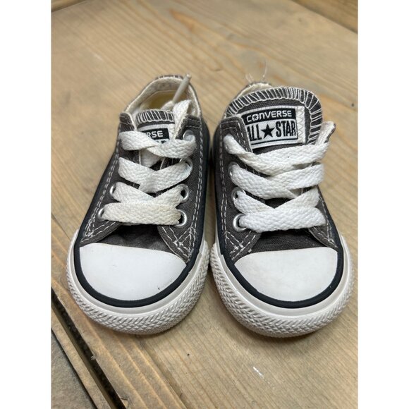 Converse Chuck Taylor All Star Sneakers Infant US2 11cm Gray Low Top 7J794 - Picture 3 of 8